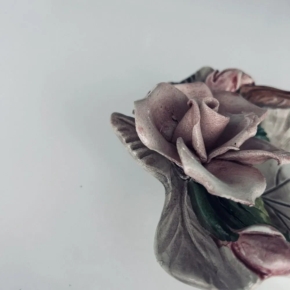 Nuova Capodimonte Trinket Soap Dish Italy Fine Porcelain Made In‎ Italy
